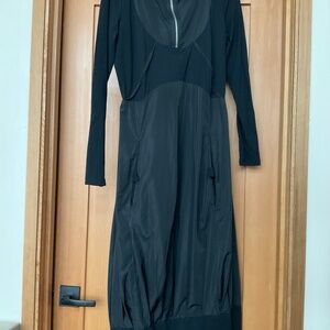 Black parachute dress in size medium